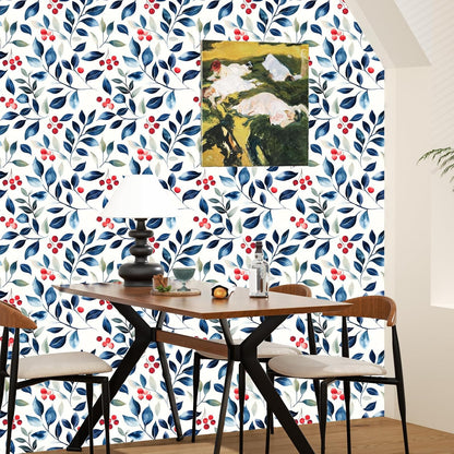 Yellow Vintage Lemon Bird Peel and Stick Wallpaper 17.5" x 118" | Waterproof Vinyl Self Adhesive Removable Renter Friendly Floral Contact Paper