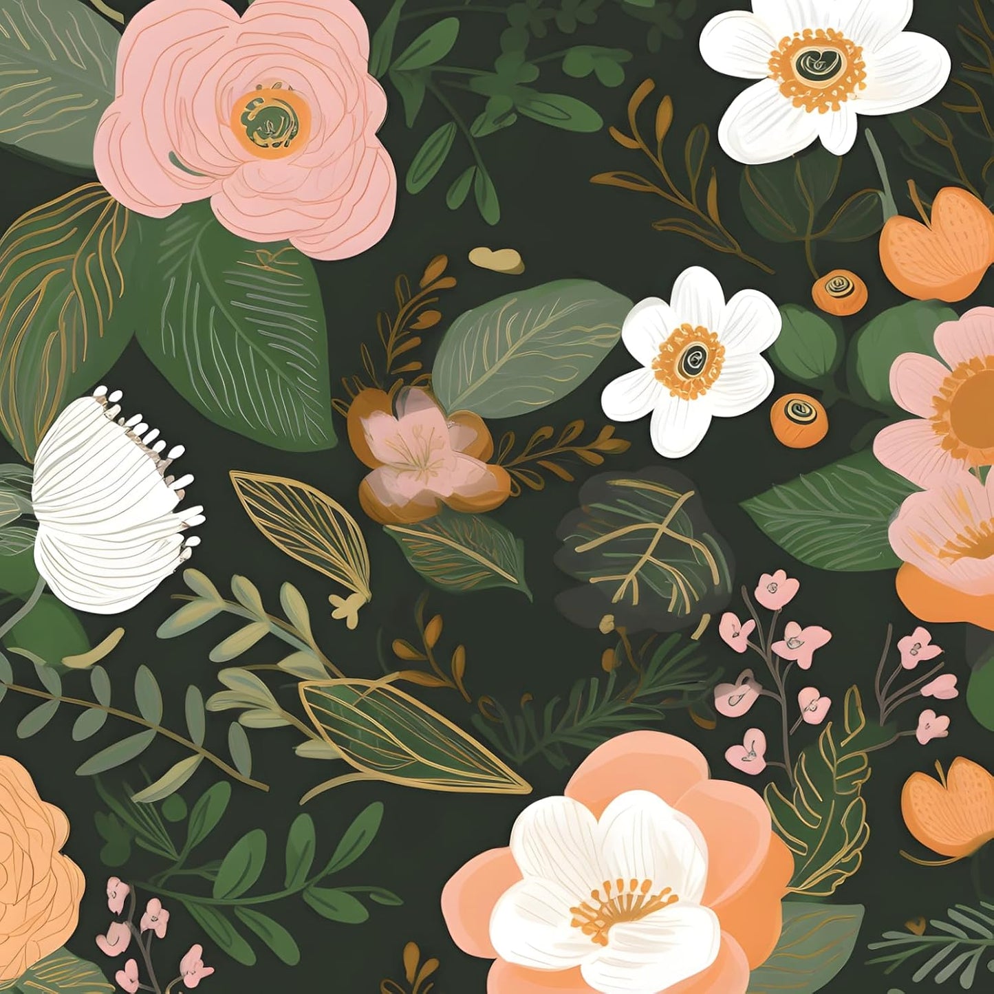 Yellow Vintage Lemon Bird Peel and Stick Wallpaper 17.5" x 118" | Waterproof Vinyl Self Adhesive Removable Renter Friendly Floral Contact Paper