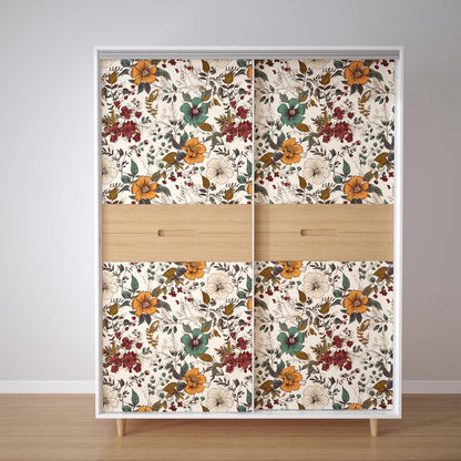 Yellow Vintage Lemon Bird Peel and Stick Wallpaper 17.5" x 118" | Waterproof Vinyl Self Adhesive Removable Renter Friendly Floral Contact Paper