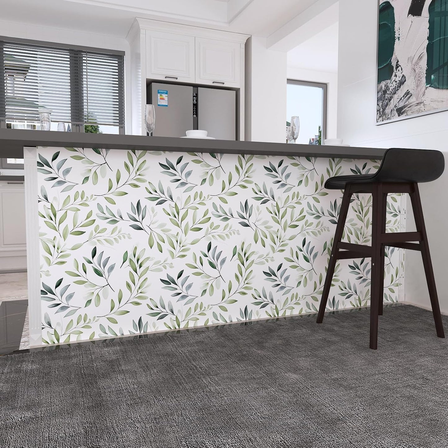 Yellow Vintage Lemon Bird Peel and Stick Wallpaper 17.5" x 118" | Waterproof Vinyl Self Adhesive Removable Renter Friendly Floral Contact Paper
