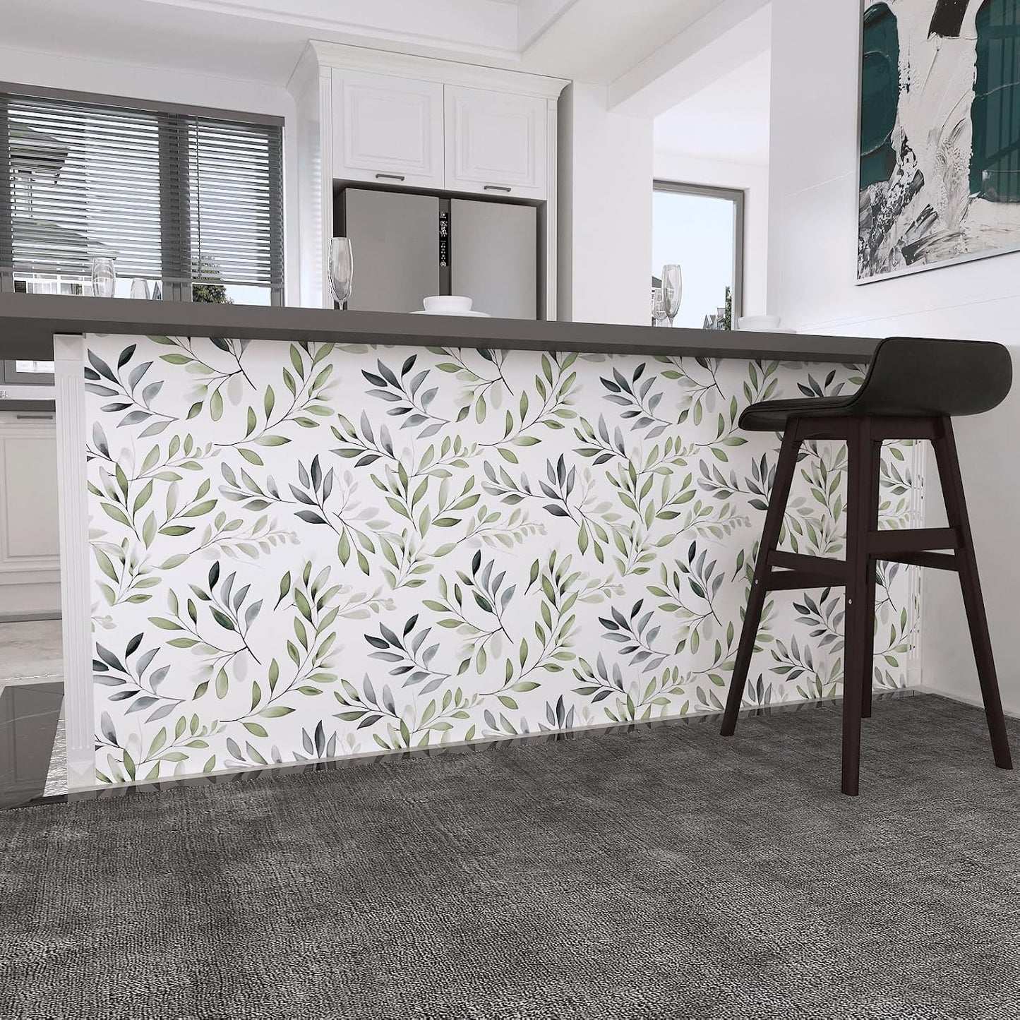 Yellow Vintage Lemon Bird Peel and Stick Wallpaper 17.5" x 118" | Waterproof Vinyl Self Adhesive Removable Renter Friendly Floral Contact Paper