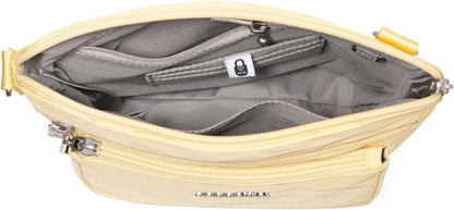Modern Pocket Crossbody Bag for Women, 8.5"x8.5" Handbag Purse with RFID, Lightweight Water-Resistant
