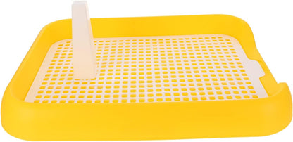 Mesh Dog Toilet Anti-Slip Puppy Potty Tray for Indoor Training Plastic Dog Litter Box with Grid Design Portable Pet Toilet for Small and Medium Dogs 17.71 X 14.05 X 1.96 in
