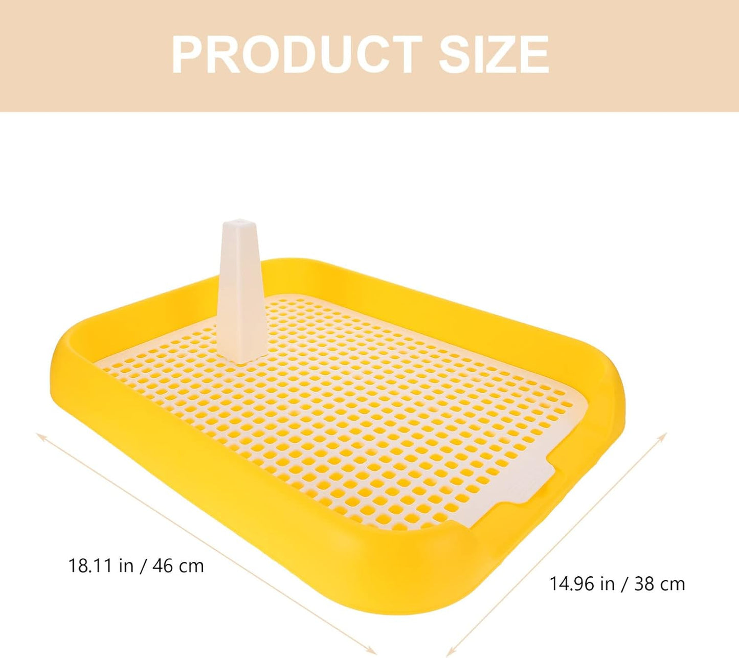 Mesh Dog Toilet Anti-Slip Puppy Potty Tray for Indoor Training Plastic Dog Litter Box with Grid Design Portable Pet Toilet for Small and Medium Dogs 17.71 X 14.05 X 1.96 in