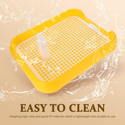 Mesh Dog Toilet Anti-Slip Puppy Potty Tray for Indoor Training Plastic Dog Litter Box with Grid Design Portable Pet Toilet for Small and Medium Dogs 17.71 X 14.05 X 1.96 in