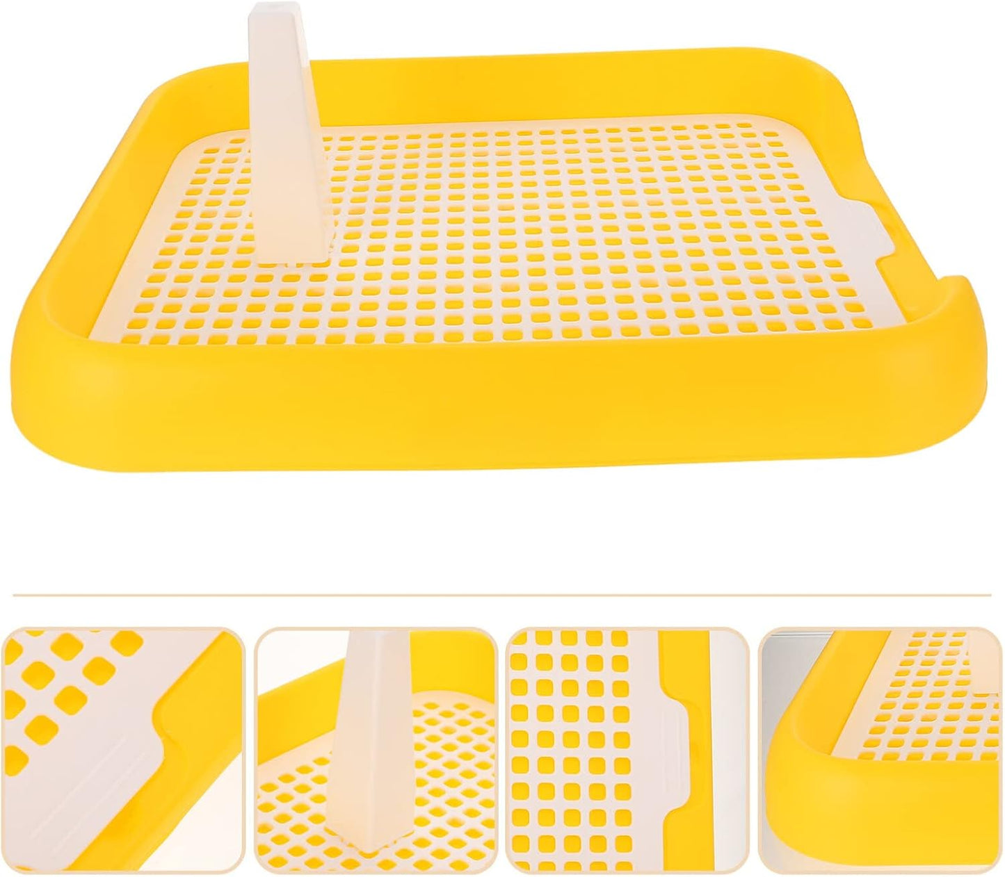 Mesh Dog Toilet Anti-Slip Puppy Potty Tray for Indoor Training Plastic Dog Litter Box with Grid Design Portable Pet Toilet for Small and Medium Dogs 17.71 X 14.05 X 1.96 in