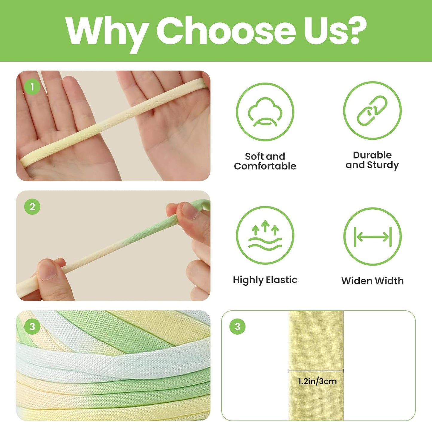 2 Pack Tshirt Yarn for Crochet,Rainbow T Shirt Soft Elastic Fabric Chunky Thick T-Shirt Crochet Yarn for Crocheting Knitting Beginner Hand Knitting Bag/DIY Craft/Home Decor 2 * 200G-Green Yellow