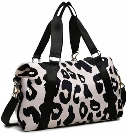 Gym Bag Sport Duffel Overnight Weekender Travel Bag with wet pocket and shoe pocket M06 Neon Yellow