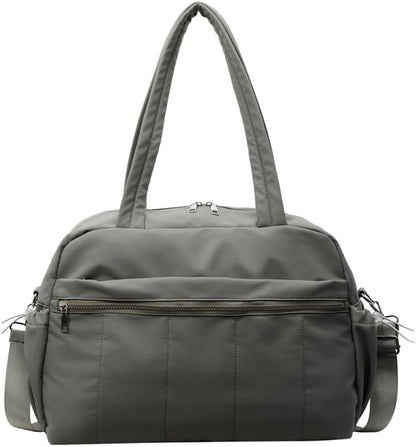 Gym Bag Sport Duffel Overnight Weekender Travel Bag with wet pocket and shoe pocket M06 Neon Yellow
