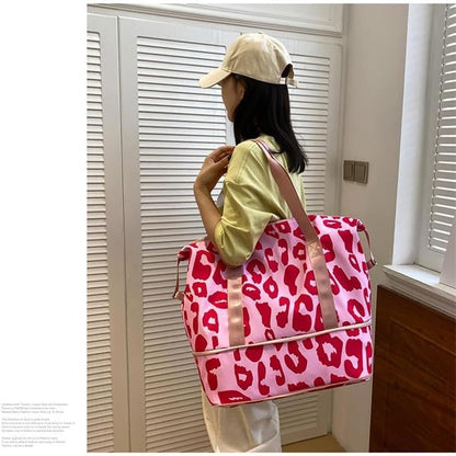 Gym Bag Sport Duffel Overnight Weekender Travel Bag with wet pocket and shoe pocket M06 Neon Yellow