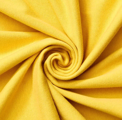 100% Natural Cotton Fitted Crib Sheet 52" x 28" - Soft, Breathable, Hypoallergenic & Gentle Toddler Bed Sheet, Golden Yellow, Neutral for Boys & Girls