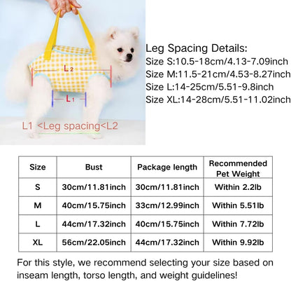 Bunny Sling Carrier Pet Carrying Bag with Adjustable Strap Hands Free Shoulder Bag Crossbody Travel Slings Soft Small Animal Bonding Pouch Front Backpack for Rabbit Puppy Kitten (Yellow,X-Large)