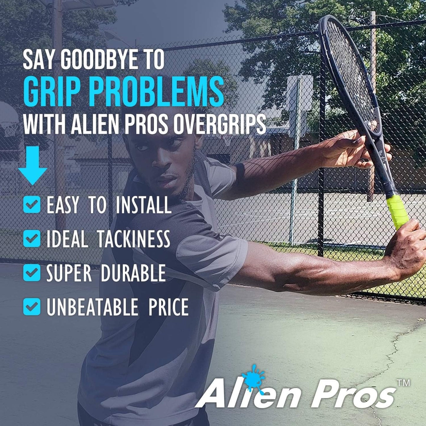 Tennis Racket Grip Tape - Precut and Dry Feel Tennis Grip - Tennis Overgrip Grip Tape Tennis Racket - Wrap Your Racquet for High Performance