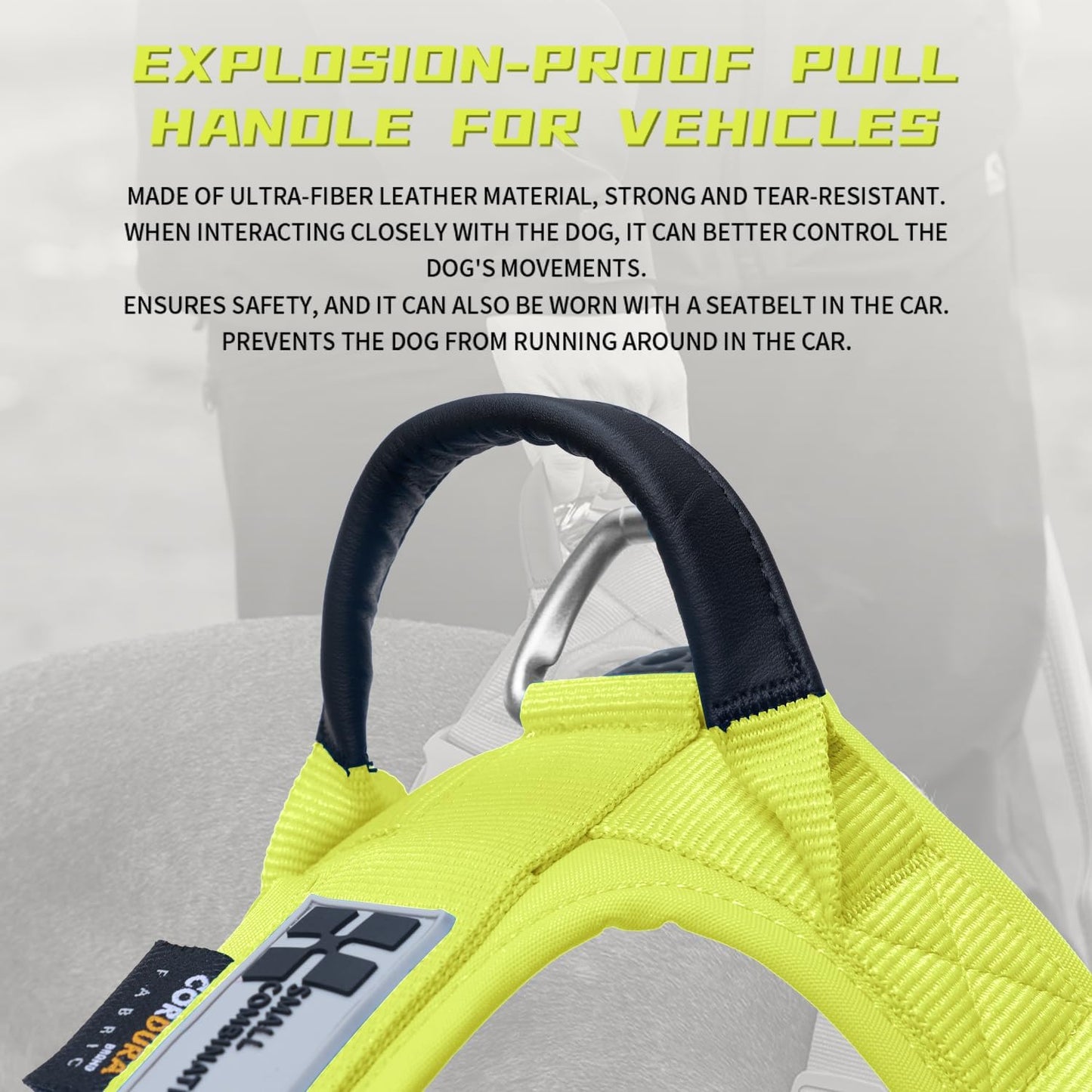No-Pull Dog Harness Reflective Breathable Adjustable Vest | Dyneema Cordura, 3M Reflective, No-Choke, Car Safety. XS-XL, 6 Colors. Lightweight Breathable Small-XL Dogs, Hiking Training