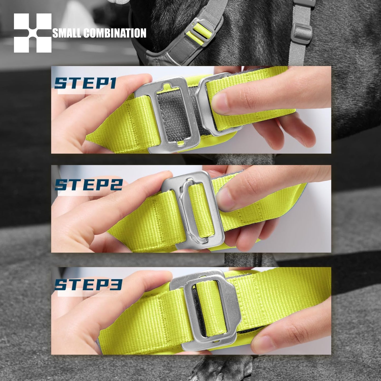 No-Pull Dog Harness Reflective Breathable Adjustable Vest | Dyneema Cordura, 3M Reflective, No-Choke, Car Safety. XS-XL, 6 Colors. Lightweight Breathable Small-XL Dogs, Hiking Training