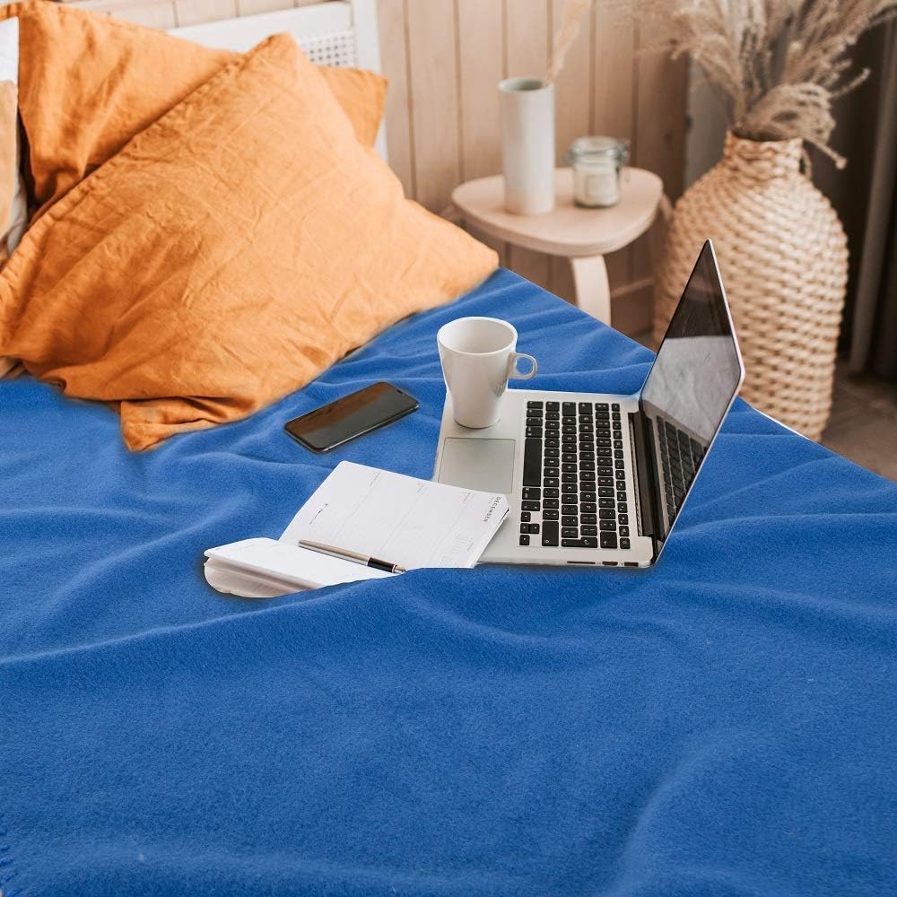 Fleece Throw Blankets Bulk Fleece Blankets Solid Wholesale Lightweight Warm Soft for Pet Bed Sofa Couch Office Wedding Gifts Travel Seasons Yellow 50x60 Inches Pack of 6