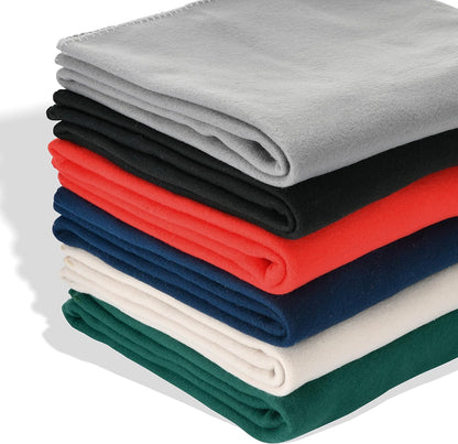 Fleece Throw Blankets Bulk Fleece Blankets Solid Wholesale Lightweight Warm Soft for Pet Bed Sofa Couch Office Wedding Gifts Travel Seasons Yellow 50x60 Inches Pack of 6