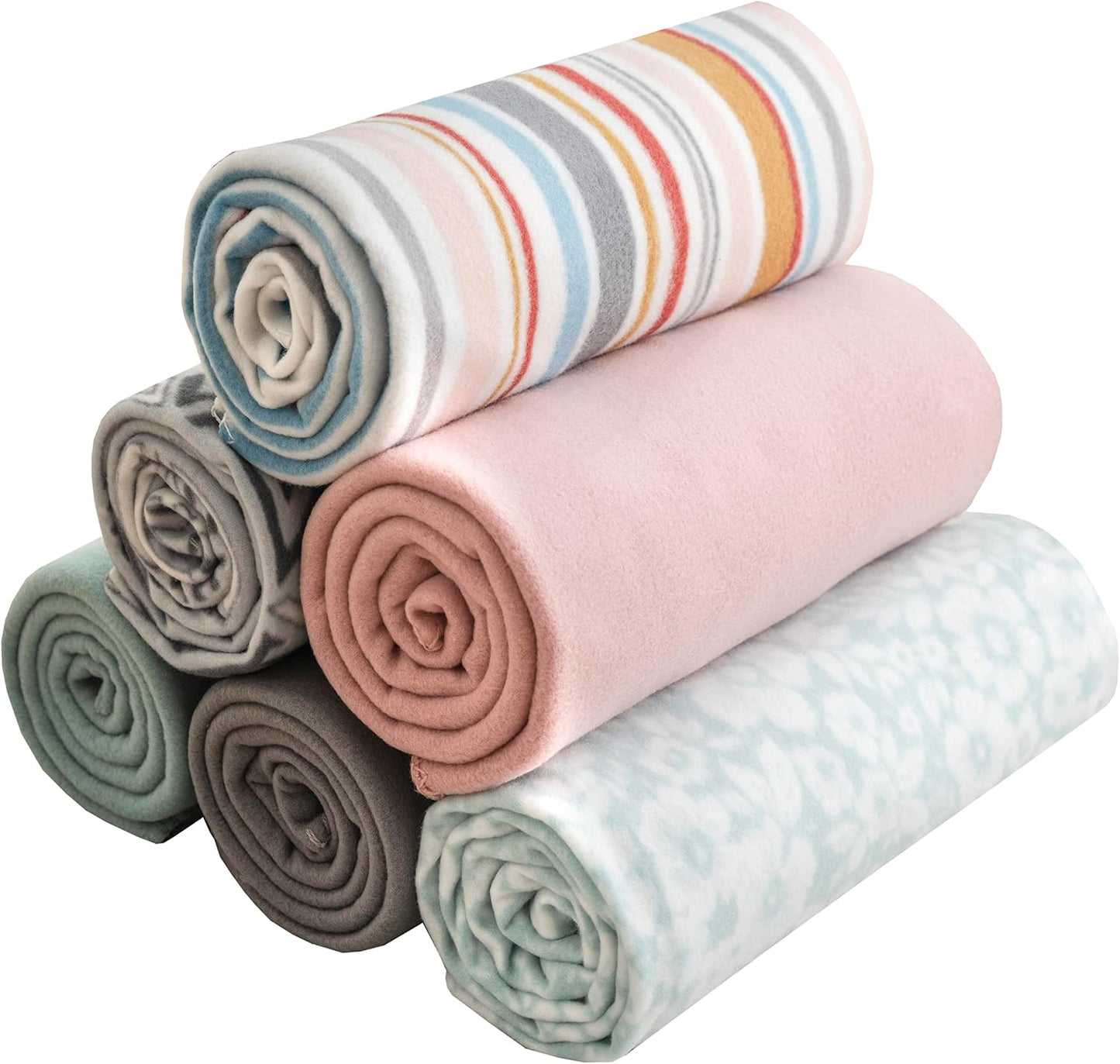Fleece Throw Blankets Bulk Fleece Blankets Solid Wholesale Lightweight Warm Soft for Pet Bed Sofa Couch Office Wedding Gifts Travel Seasons Yellow 50x60 Inches Pack of 6