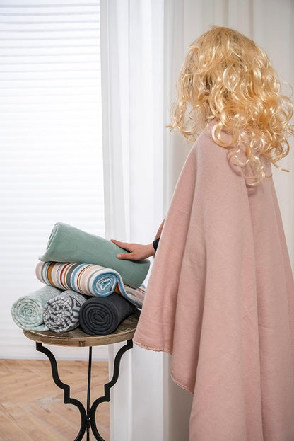 Fleece Throw Blankets Bulk Fleece Blankets Solid Wholesale Lightweight Warm Soft for Pet Bed Sofa Couch Office Wedding Gifts Travel Seasons Yellow 50x60 Inches Pack of 6