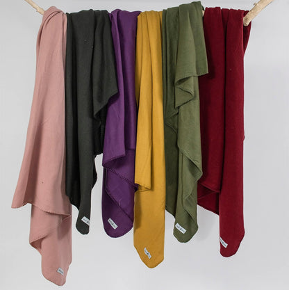 Fleece Throw Blankets Bulk Fleece Blankets Solid Wholesale Lightweight Warm Soft for Pet Bed Sofa Couch Office Wedding Gifts Travel Seasons Yellow 50x60 Inches Pack of 6