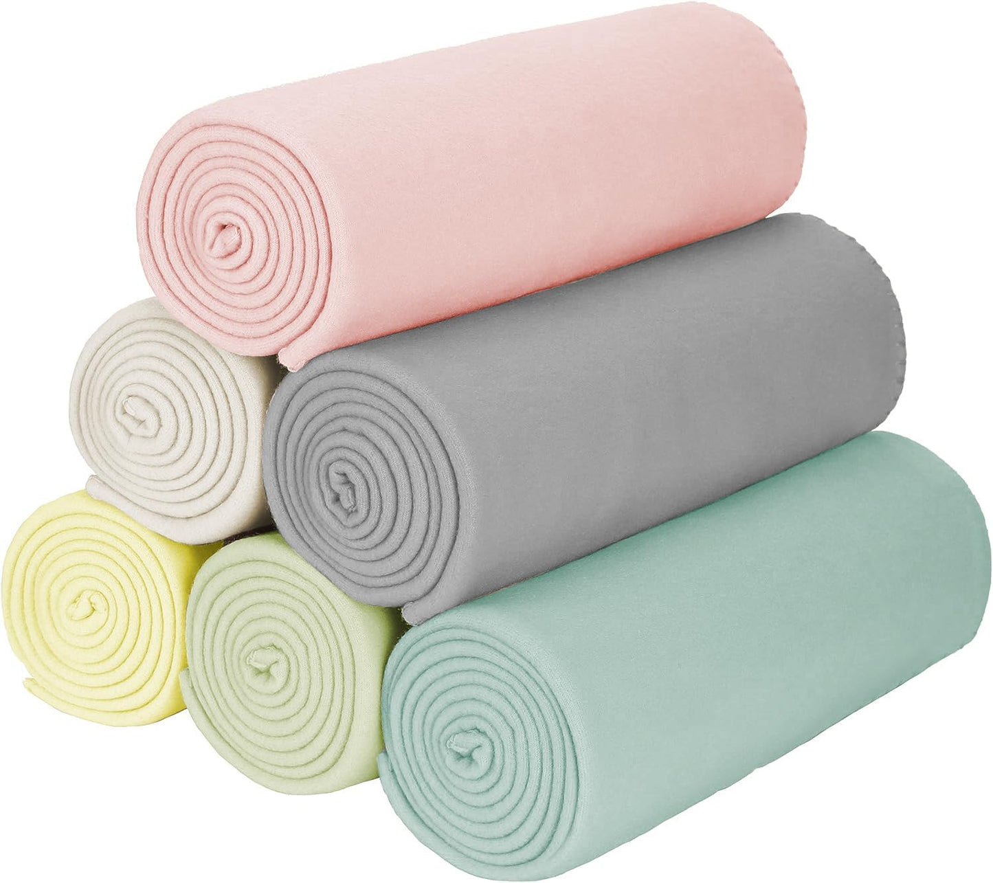 Fleece Throw Blankets Bulk Fleece Blankets Solid Wholesale Lightweight Warm Soft for Pet Bed Sofa Couch Office Wedding Gifts Travel Seasons Yellow 50x60 Inches Pack of 6