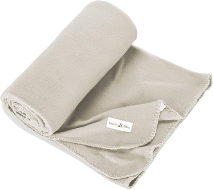 Fleece Throw Blankets Bulk Fleece Blankets Solid Wholesale Lightweight Warm Soft for Pet Bed Sofa Couch Office Wedding Gifts Travel Seasons Yellow 50x60 Inches Pack of 6