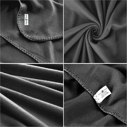 Fleece Throw Blankets Bulk Fleece Blankets Solid Wholesale Lightweight Warm Soft for Pet Bed Sofa Couch Office Wedding Gifts Travel Seasons Yellow 50x60 Inches Pack of 6