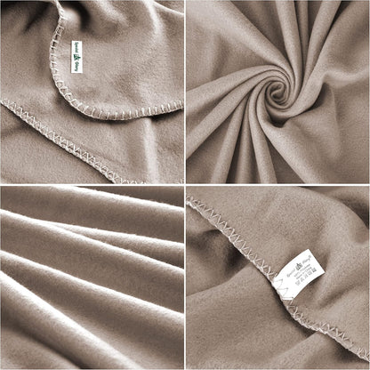 Fleece Throw Blankets Bulk Fleece Blankets Solid Wholesale Lightweight Warm Soft for Pet Bed Sofa Couch Office Wedding Gifts Travel Seasons Yellow 50x60 Inches Pack of 6