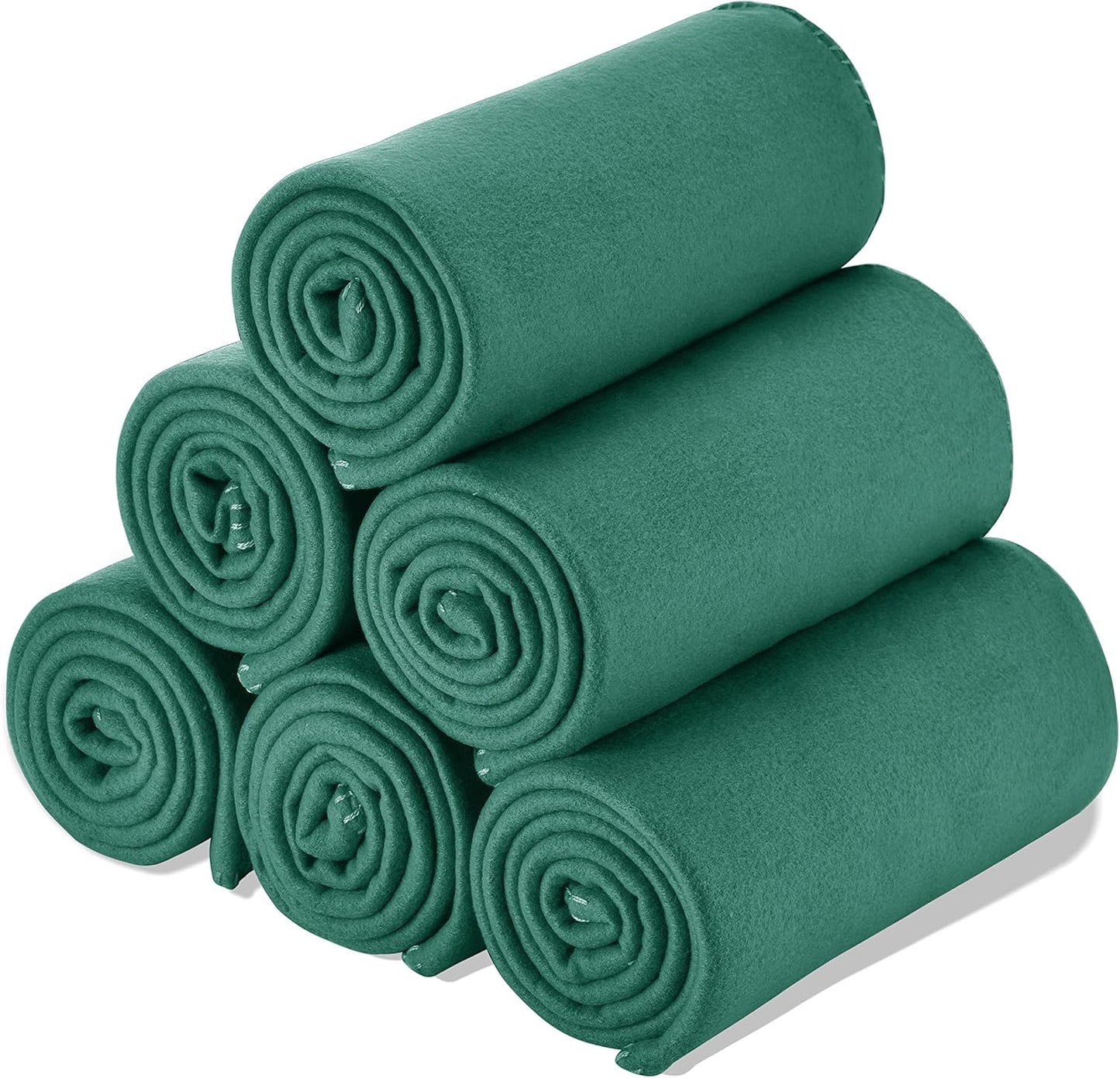 Fleece Throw Blankets Bulk Fleece Blankets Solid Wholesale Lightweight Warm Soft for Pet Bed Sofa Couch Office Wedding Gifts Travel Seasons Yellow 50x60 Inches Pack of 6