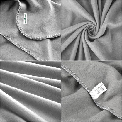 Fleece Throw Blankets Bulk Fleece Blankets Solid Wholesale Lightweight Warm Soft for Pet Bed Sofa Couch Office Wedding Gifts Travel Seasons Yellow 50x60 Inches Pack of 6