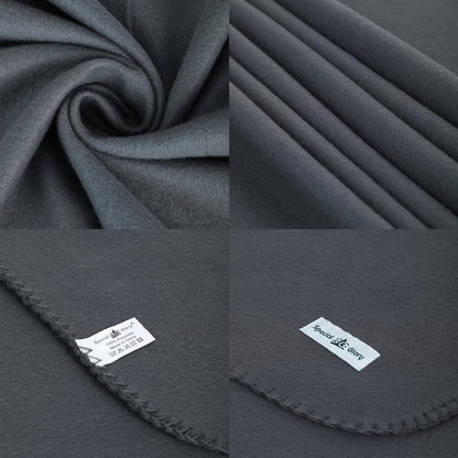 Fleece Throw Blankets Bulk Fleece Blankets Solid Wholesale Lightweight Warm Soft for Pet Bed Sofa Couch Office Wedding Gifts Travel Seasons Yellow 50x60 Inches Pack of 6
