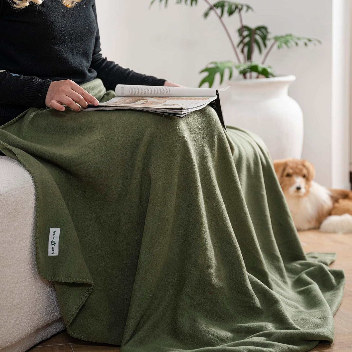 Fleece Throw Blankets Bulk Fleece Blankets Solid Wholesale Lightweight Warm Soft for Pet Bed Sofa Couch Office Wedding Gifts Travel Seasons Yellow 50x60 Inches Pack of 6
