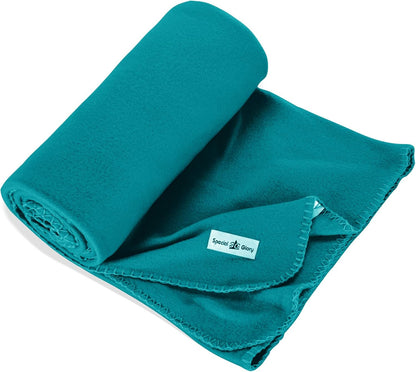 Fleece Throw Blankets Bulk Fleece Blankets Solid Wholesale Lightweight Warm Soft for Pet Bed Sofa Couch Office Wedding Gifts Travel Seasons Yellow 50x60 Inches Pack of 6