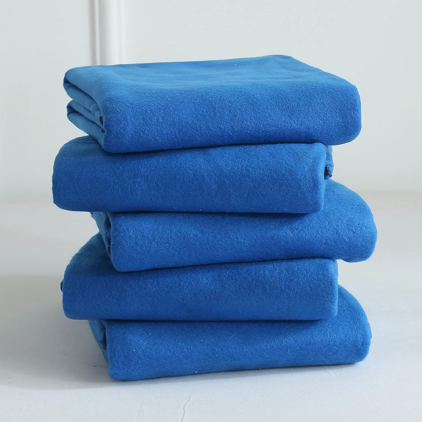 Fleece Throw Blankets Bulk Fleece Blankets Solid Wholesale Lightweight Warm Soft for Pet Bed Sofa Couch Office Wedding Gifts Travel Seasons Yellow 50x60 Inches Pack of 6