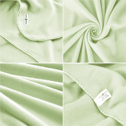 Fleece Throw Blankets Bulk Fleece Blankets Solid Wholesale Lightweight Warm Soft for Pet Bed Sofa Couch Office Wedding Gifts Travel Seasons Yellow 50x60 Inches Pack of 6