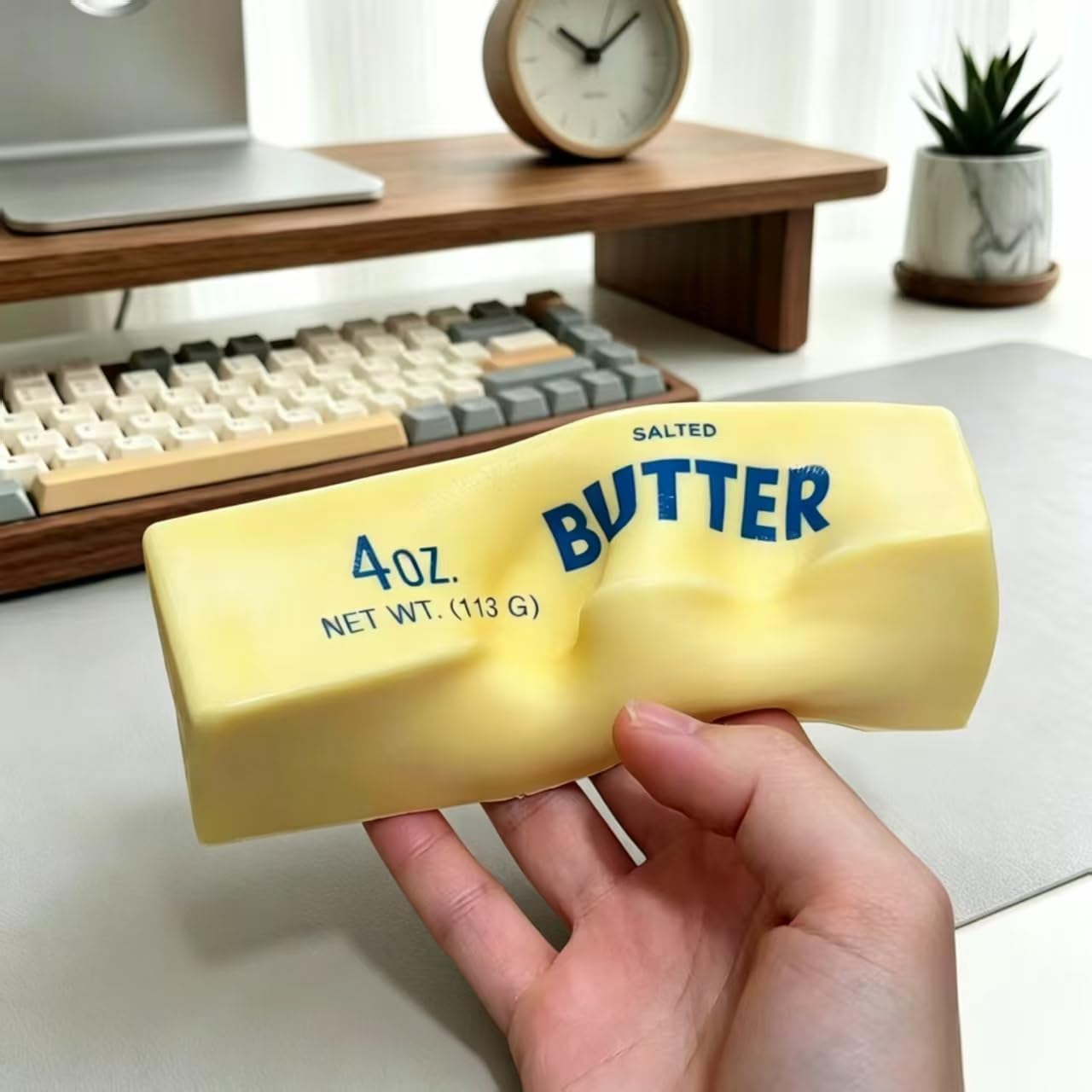 Butter Slow Rising Squishy Stress Relief Fidget Toy,Squishy Toy,Fidget Toy | Butter Style, for Adults,Suitable for Office Workers to Release Stress and Negative Emotions. 1 Piece