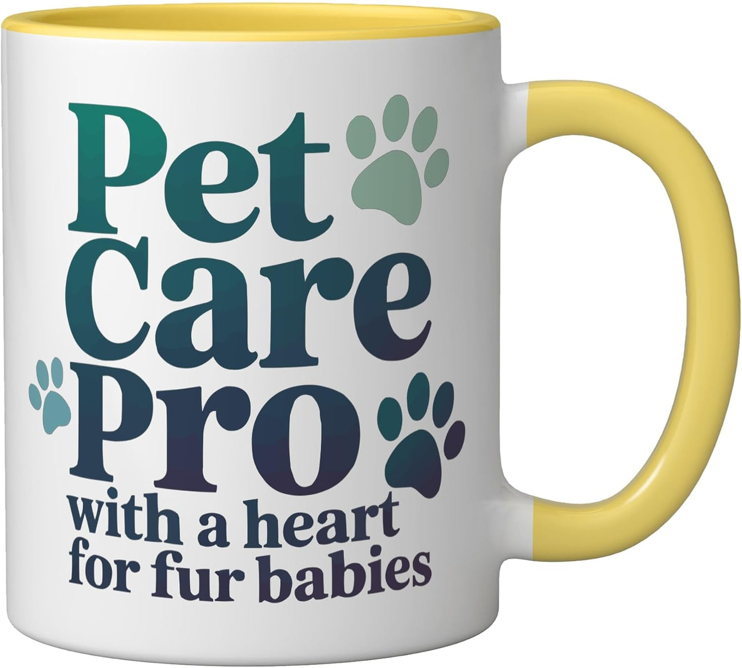 Veterinary Assistant Veterinarian Pet Animal Care Ceramic Mug, Yellow/White, 11oz