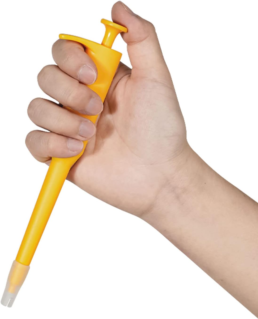 F1 Pet Medication Feeder Cat Pill Shooter Pet Piller Gun Dog Pill Shooter Pill Popper for Cats Cat Tablet Soft Tip Syringe Pet Medical Feeding Dispenser Tool for Small Animal (Bright Yellow)