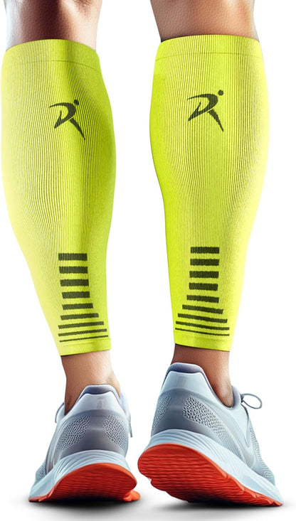 Calf Compression Sleeves Men Women - Leg Compression Sleeve Footless Socks - Shin Splint Relief Fitness Running