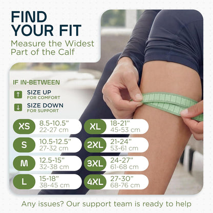 Calf Compression Sleeves Men Women - Leg Compression Sleeve Footless Socks - Shin Splint Relief Fitness Running
