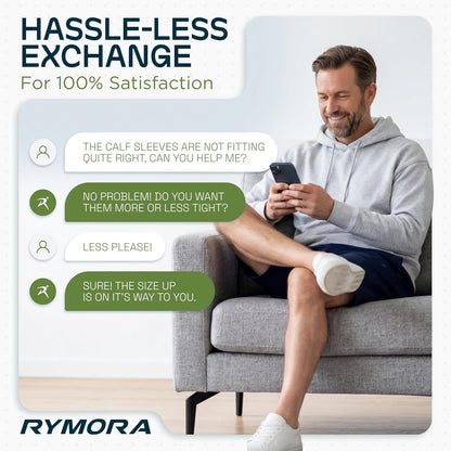 Calf Compression Sleeves Men Women - Leg Compression Sleeve Footless Socks - Shin Splint Relief Fitness Running