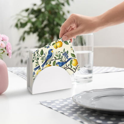 80 Pcs Lemon-Themed Napkins - Decorative Citrus 6.5x6.5 Inch Disposable Paper Luncheon Napkins for Wedding, Birthday, Baby Shower, Summer Party, Bathroom Hand Towels