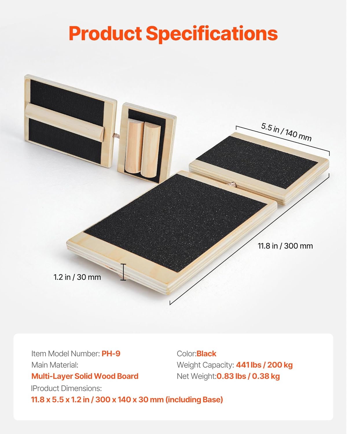 Balance Board, 2-in-1 Wobble Board Trainer for Adults, Premium Wooden Balance Training Equipment, with Roller, Magnetic Stoppers, Storage Rack, for Core Workouts, Surf Trainer & Physical Therapy