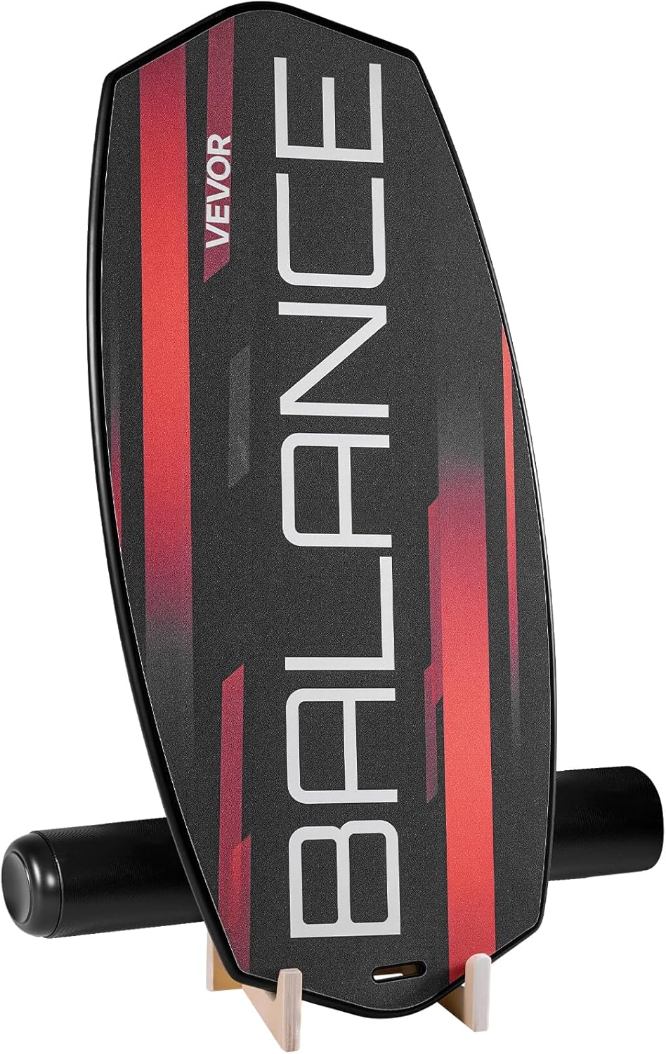 Balance Board, 2-in-1 Wobble Board Trainer for Adults, Premium Wooden Balance Training Equipment, with Roller, Magnetic Stoppers, Storage Rack, for Core Workouts, Surf Trainer & Physical Therapy