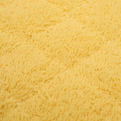 100% Cotton Kitchen Everyday Basic Terry Pot Holder Heat Resistant Coaster Potholder for Cooking and Baking Set of 5 Yellow