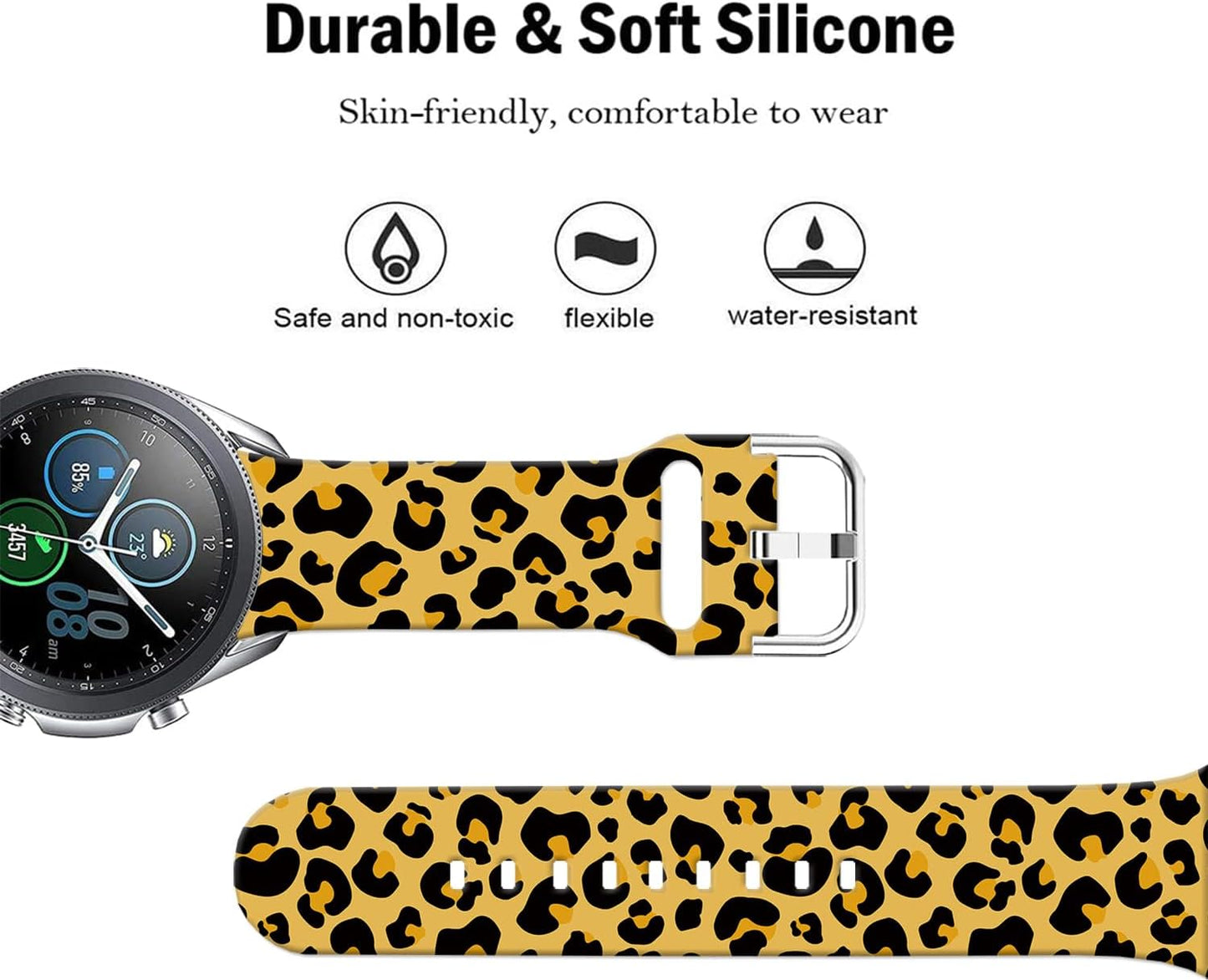 Cartoon Watch Bands Compatible with Samsung Galaxy Watch 46mm/ Galaxy Watch 3 45mm/Samsung Gear S3 Frontier/Classic Strap,Soft Silicone 22mm Replacement Wristband Sport Strap for Men Women.