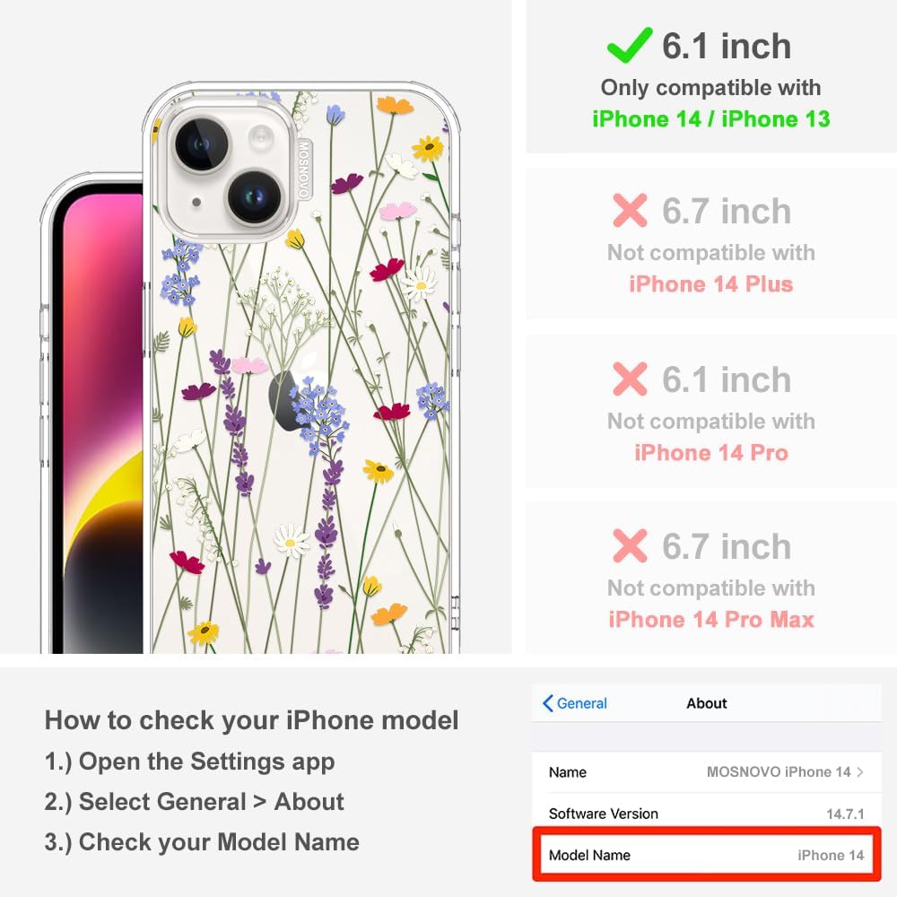 Case for iPhone 13 Pro Max, [Buffertech 6.6ft Military-Grade Drop Protection] [Anti Peel Off Tech] Clear TPU Bumper Phone Case Cover Design - Lemon - Colors A