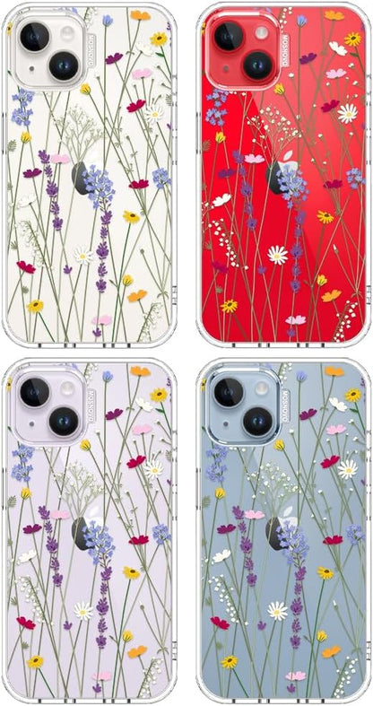 Case for iPhone 13 Pro Max, [Buffertech 6.6ft Military-Grade Drop Protection] [Anti Peel Off Tech] Clear TPU Bumper Phone Case Cover Design - Lemon - Colors A