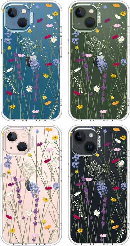 Case for iPhone 13 Pro Max, [Buffertech 6.6ft Military-Grade Drop Protection] [Anti Peel Off Tech] Clear TPU Bumper Phone Case Cover Design - Lemon - Colors A