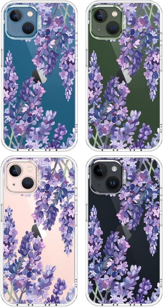 Case for iPhone 13 Pro Max, [Buffertech 6.6ft Military-Grade Drop Protection] [Anti Peel Off Tech] Clear TPU Bumper Phone Case Cover Design - Lemon - Colors A